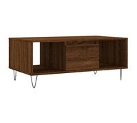 Berkfield Modern Coffee Table Brown Oak 90X50X36.5 Cm Engineered Wood