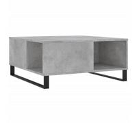 Berkfield Modern Coffee Table Concrete Grey 80X80X36.5 Cm Engineered Wood