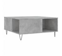 Berkfield Modern Coffee Table Concrete Grey 80X80X36.5 Cm Engineered Wood