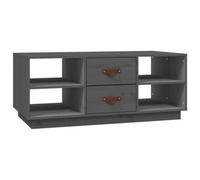 Berkfield Modern Coffee Table Grey 100X50X41 Cm Solid Wood Pine