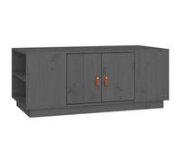Berkfield Modern Coffee Table Grey 100X50X41 Cm Solid Wood Pine