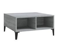 Berkfield Modern Coffee Table Grey Sonoma 60X60X30 Cm Engineered Wood