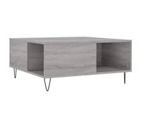 Berkfield Modern Coffee Table Grey Sonoma 80X80X36.5 Cm Engineered Wood