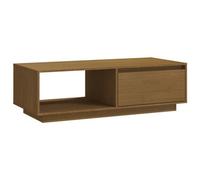 Berkfield Modern Coffee Table Honey Brown 110X50X33.5 Cm Solid Pinewood