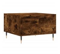 Berkfield Modern Coffee Table Smoked Oak 55X55X36.5 Cm Engineered Wood