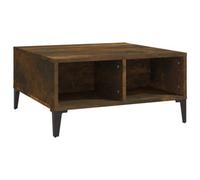 Berkfield Modern Coffee Table Smoked Oak 60X60X30 Cm Engineered Wood