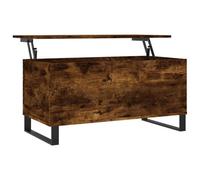 Berkfield Modern Coffee Table Smoked Oak 90X44.5X45 Cm Engineered Wood