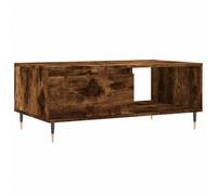 Berkfield Modern Coffee Table Smoked Oak 90X50X36.5 Cm Engineered Wood