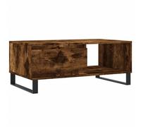 Berkfield Modern Coffee Table Smoked Oak 90X50X36.5 Cm Engineered Wood