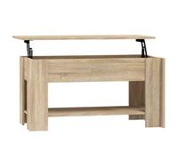 Berkfield Modern Coffee Table Sonoma Oak 101X49X52 Cm Engineered Wood