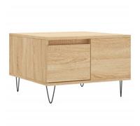 Berkfield Modern Coffee Table Sonoma Oak 55X55X36.5 Cm Engineered Wood