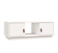 Berkfield Modern Coffee Table White 100X50X35 Cm Solid Wood Pine