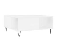 Berkfield Modern Coffee Table White 80X80X36.5 Cm Engineered Wood