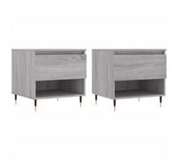 Berkfield Modern Coffee Tables 2 Pcs Grey Sonoma 50X46X50 Cm Engineered Wood