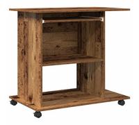 Berkfield Modern Computer Desk Old Wood 80X50X75 Cm Engineered Wood