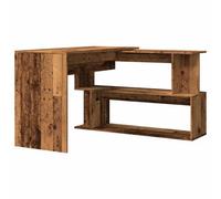 Berkfield Modern Corner Desk Old Wood 200.5X50X76 Cm Engineered Wood