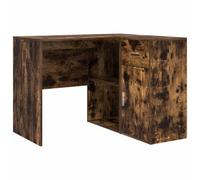 Berkfield Modern Corner Desk Smoked Oak 102X88X75 Cm Engineered Wood