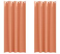 Berkfield Modern Curtains With Curtains 2 Pcs Terracotta 225 X 140 Cm Polyester