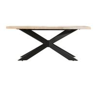 Berkfield Modern Dining Table 180X90X76 Cm Solid Bleached Mango Wood