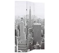 Berkfield Modern Folding Room Divider 120X170 Cm New York By Day Black And White