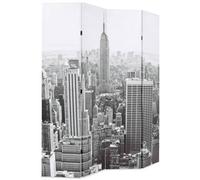 Berkfield Modern Folding Room Divider 160X170 Cm New York By Day Black And White