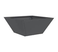 Berkfield Modern Garden Bowl Planter Anthracite 35X35X15 Cm Steel