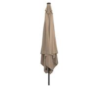 Berkfield Modern Garden Parasol Taupe, Black 295 X 295 X 245 Cm Polyester, Steel