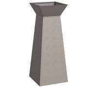 Berkfield Modern Garden Pillar Planters 2 Pcs With Bowl 40X40X100 Cm Weathering Steel