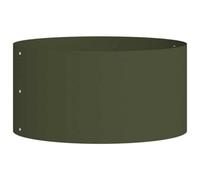 Berkfield Modern Garden Planter Olive Green 40 X 40 X 20 Cm Steel