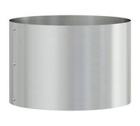 Berkfield Modern Garden Planter Silver 30 X 30 X 20 Cm Galvanised Steel