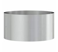 Berkfield Modern Garden Planter Silver 40 X 40 X 20 Cm Galvanised Steel