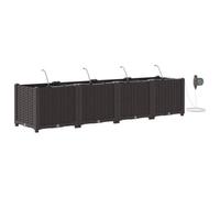 Berkfield Modern Garden Planters Brown 160 X 40 X 37.5 Cm Steel