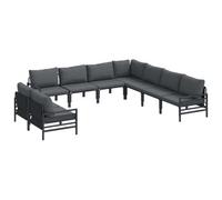 Berkfield Modern Garden Sofa Set 9 Pcs Anthracite Steel