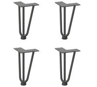 Berkfield Modern Hairpin Legs For Coffee Table 4 Pcs Anthracite 20 Cm Solid Steel