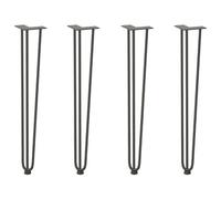 Berkfield Modern Hairpin Legs For Console Tables For Console Table 4 Pcs Anthracite 72 Cm Solid Steel