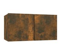 Berkfield Modern Hanging Tv Cabinet Smoked Oak 60X30X30 Cm Engineered Wood