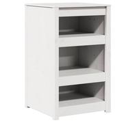 Berkfield Modern Kitchen Cabinet White Pinewood Solid Pine Wood Standard