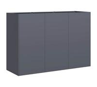 Berkfield Modern Planter Anthracite 120X40X80 Cm Cold-Rolled Steel