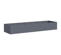Berkfield Modern Planter Anthracite 280X80X40 Cm Steel