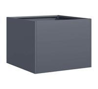 Berkfield Modern Planter Anthracite 40X40X30 Cm Steel