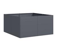 Berkfield Modern Planter Anthracite 80X80X40 Cm Cold-Rolled Steel