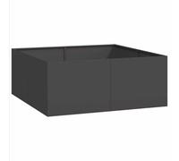 Berkfield Modern Planter Black 100X100X40 Cm Steel