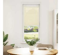 Berkfield Modern Pleated Blind Cream 40X100 Cm Fabric Width 39.4 Cm Polyester