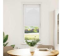 Berkfield Modern Pleated Blind White 40X100 Cm Fabric Width 39.4 Cm Polyester