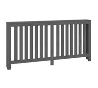 Berkfield Modern Radiator Cover Grey 169X19X84 Cm Solid Wood Pine