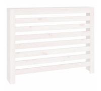 Berkfield Modern Radiator Cover White 108.5X19X84 Cm Solid Wood Pine