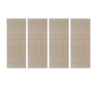 Berkfield Modern Rectangular Natural Bamboo Rugs 4 Pcs 120X180 Cm