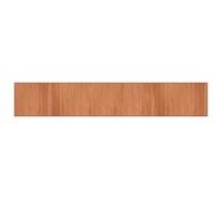 Berkfield Modern Rug Rectangular Brown70X400 Cm Bamboo