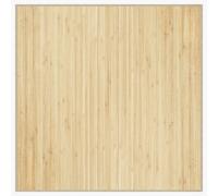 Berkfield Modern Rug Square Light Natural100X100 Cm Bamboo