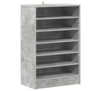 Berkfield Modern Shoe Cabinet Concrete Grey 60X35X92 Cm Engineered Wood
